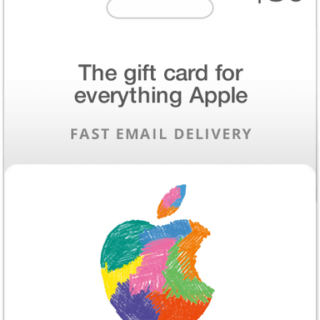Apple gift card 50$